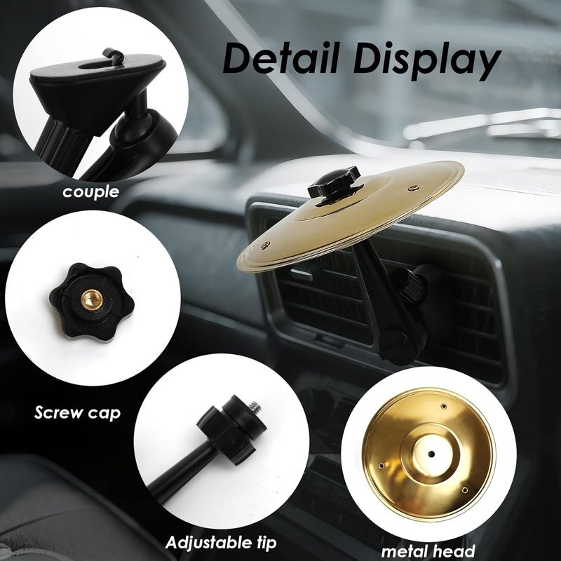 GIOREFAY Car Crash Cymbal,Car Cymbal Air Vent Drums,Clip On Mini Symbal for Music Lovers - Image 3